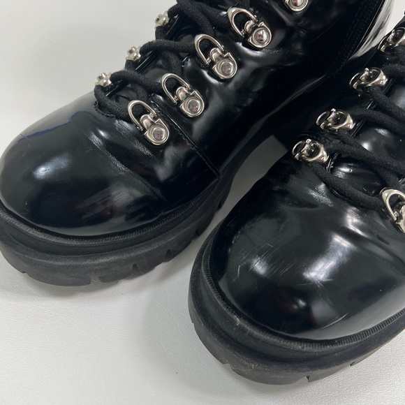 Jeffrey Campbell Czech Platform Combat Boots, Size 8 - Picture 8 of 10
